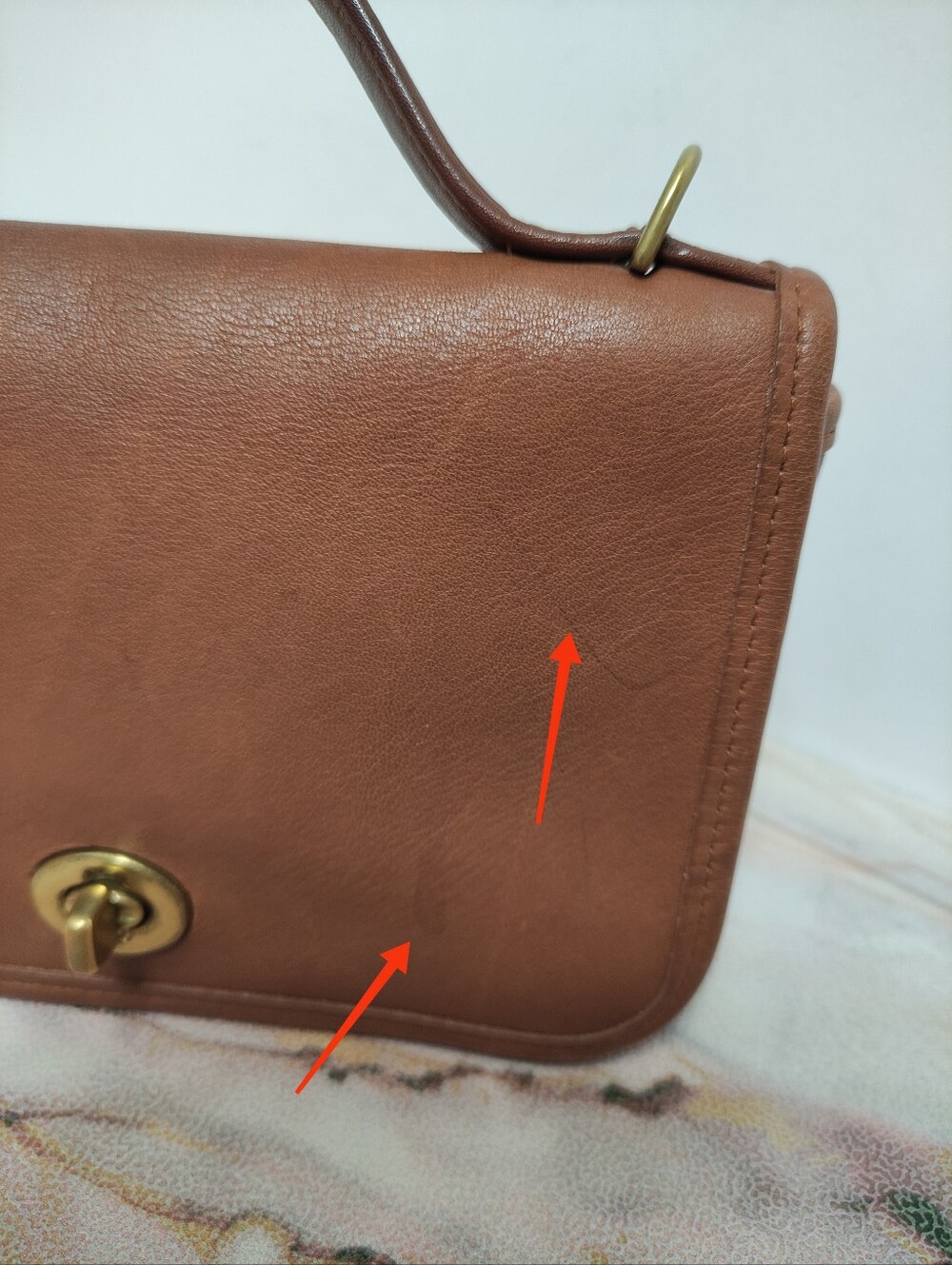 Vintage Coach Casino Bag 9924 British Tan NO STRAP - Picture 13 of 13